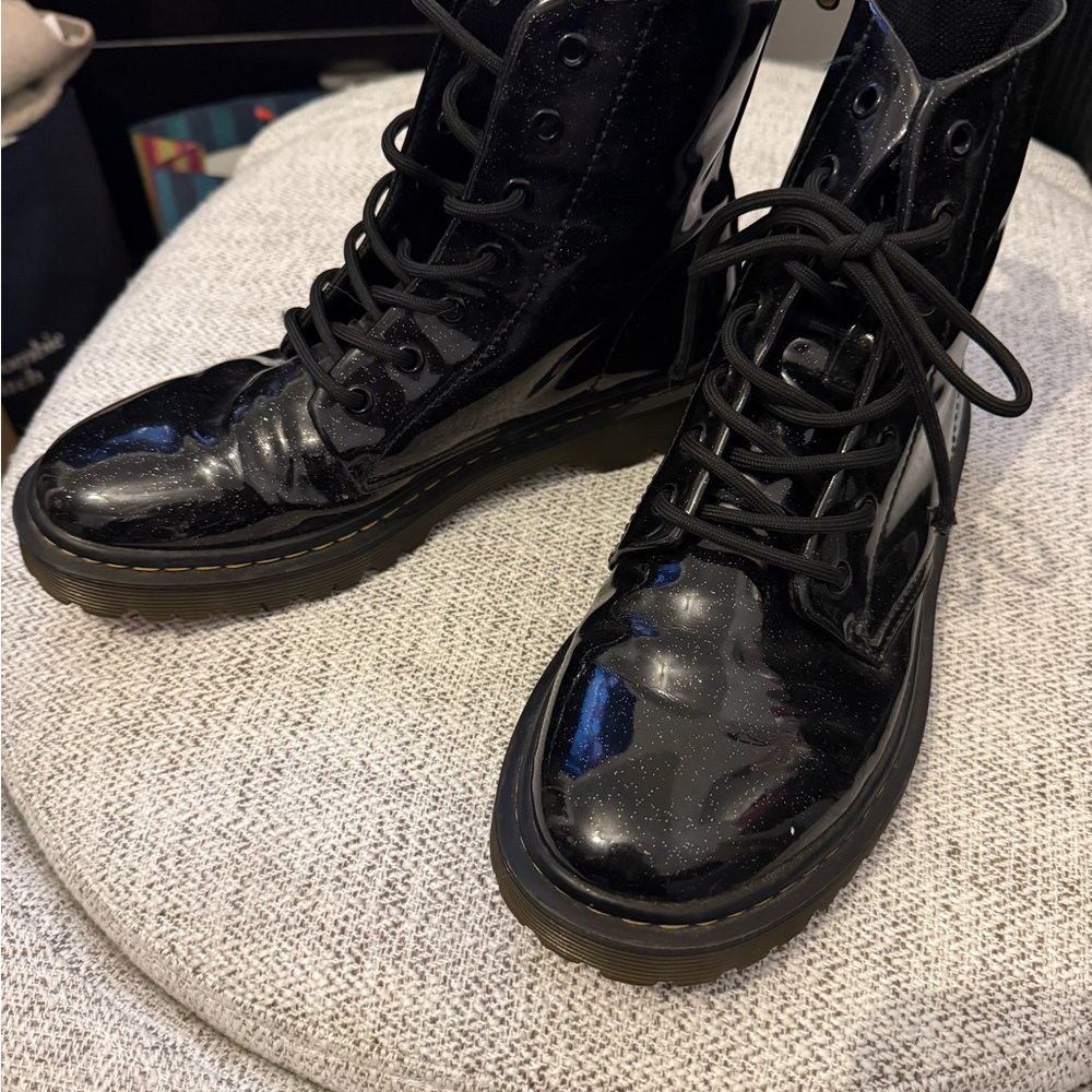Dr. Martens Shiny Black Combat Boots